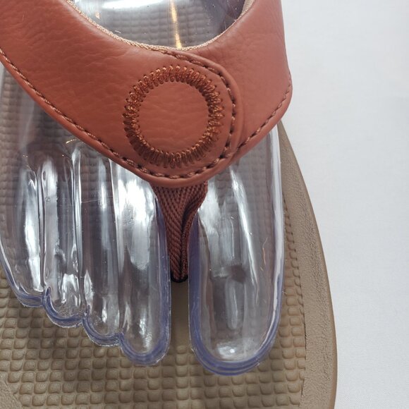 New Women Sanuk Cosmic Yoga Mat Flip Flop Sandal 1127391 Baked Clay Size 9 - Picture 6 of 10